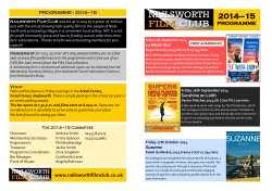 PDF Programme - Nailsworth Film Club