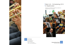 Mach mit â Orchestertag 2015 in SaarbrÃ¼cken