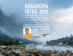 the Yatra 2015 Brochure with all details here.