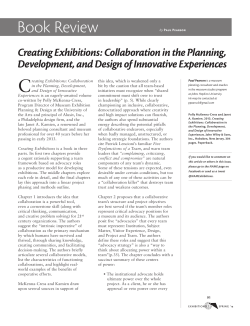 Book Review: Creating Exhibitions: Collaboration in the Planning