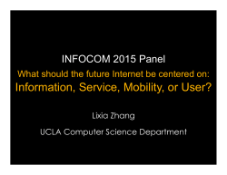 Information, Service, Mobility, or User?