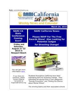 NAMI CA State Conference Coming Soon! NAMI California News