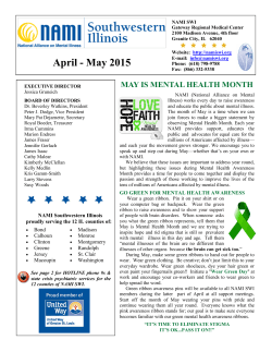 April-May 2015 e-Newsletter - NAMI Southwestern Illinois