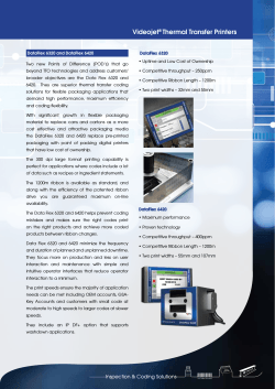 I&CS Thermal Transfer Dataflex to 6320 and 6420