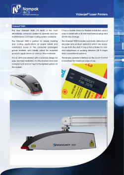 I&CS Laser Printers Videojet 3020