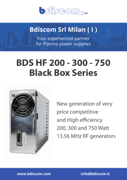 BDS HF 200 - 300 - 750 Black Box Series