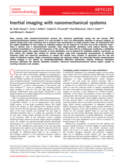 Inertial imaging with nanomechanical systems