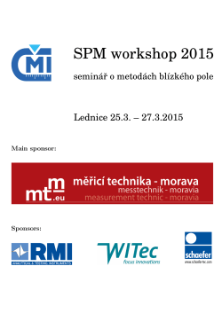 SPM workshop 2015 - Nanometrologie.cz