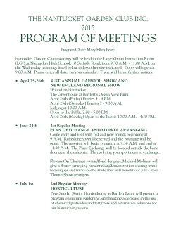 Program of Meetings 2015 - Nantucket Garden Club, Inc.