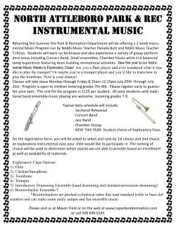 Instrumental Music Weeks - North Attleboro Park & Recreation