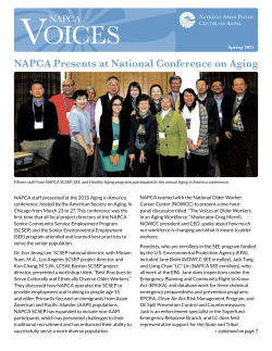 NAPCA Voices Spring 2015 - National Asian Pacific Center on Aging