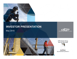 INVESTOR PRESENTATION - Investor Relations Solutions