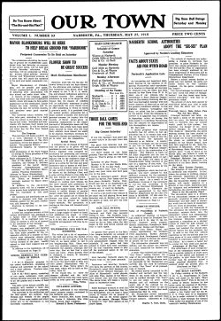 the May 27, 1915 edition of Our Town