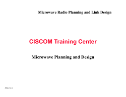Microwave Radio Planning and Link Design