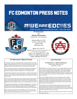 FC Edmonton Press Notes