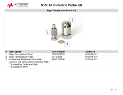 N1501A Dielectric Probe Kit