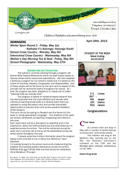 Newsletter Apr 30 - Nathalia Primary School