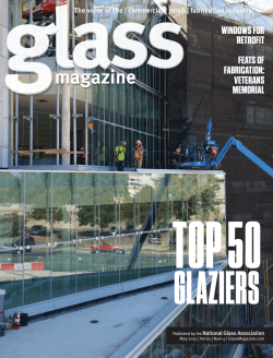 Glass Magazine Top 50 Glaziers: NEC Ranked #26