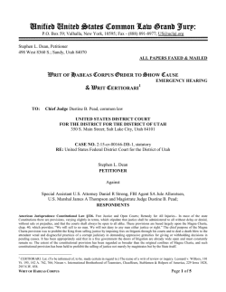 15-05-05 Writ Habeas Corpus Show Cause