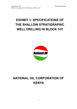 specifications of the shallow stratigraphic well drilling in block 14t