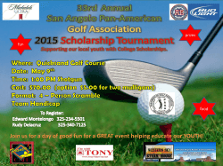 2015 San Angelo Scholarship Tournament Flyer