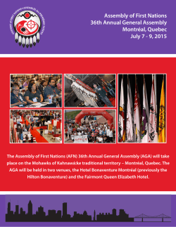 Assembly of First Nations 36th Annual General
