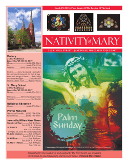 March 29, 2015 - Nativity of Mary Parish