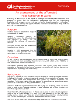 A summary of the peat report is also available here