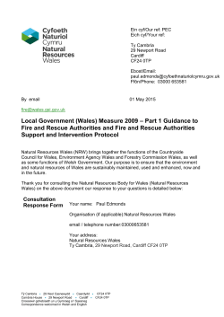 Local Government (Wales) Measure 2009 â Part 1 Guidance to Fire