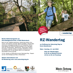 Flyer zum RZ-Wandertag