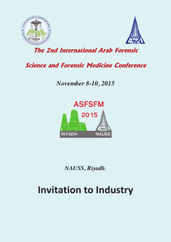 to the Exhibition Guide for ASFSFM 2015
