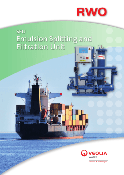 Emulsion Splitting and Filtration Unit - nautica