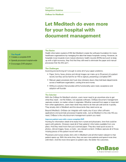 Let Meditech do even more for your hospital with