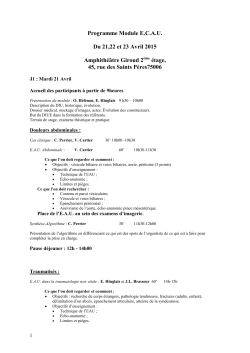 Programme Module EAU2015 pdf