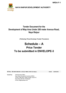 Schedule - Naya Raipur
