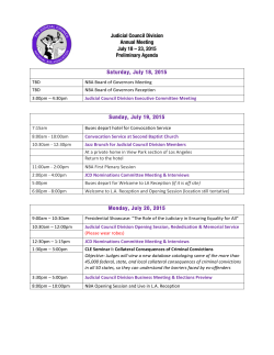 90th Annual Convention Agenda