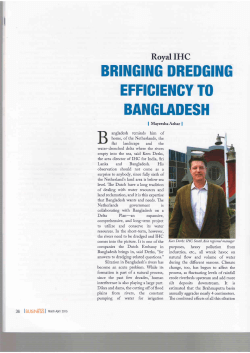 Bringing Dredging Efficiency to Bangladesh