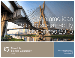 latin american b corp sustainability challenges 2015