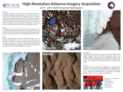High-Resolution Airborne Imagery Acquisition - NCALM