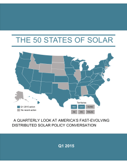 the 50 states of solar - NC Clean Energy Technology Center
