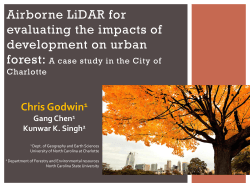 Airborne LiDAR for evaluating the impacts of development on urban