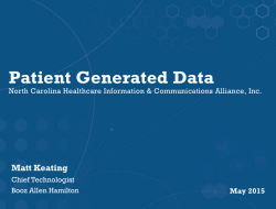 Patient Generated Data