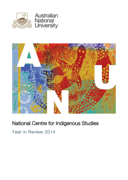 PDF 2.7MB - National Centre for Indigenous Studies