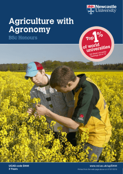 Agriculture with Agronomy