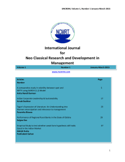 International Journal for Neo Classical Research and Development
