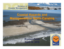 Coastal Hazards and Management in North Carolina