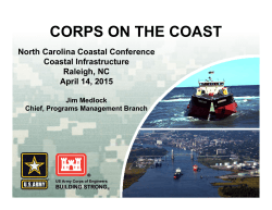 CORPS ON THE COAST - North Carolina Sea Grant