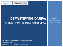 Demystifying DARPA: A View from the