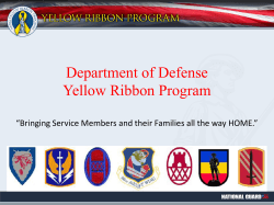 Department of Defense- Yellow Ribbon Program âBringing Service