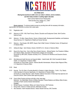 Conference Agenda - Governor`s Working Group on